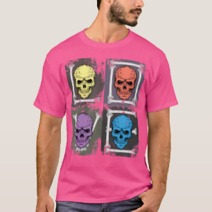 T-shirt Gothique Crâne Retro Punk Pop Art Love