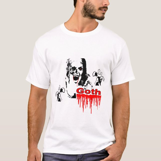 T-shirt gothique de vampire (Devant)