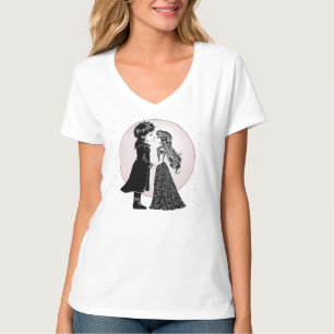 T-shirt Gothique Emo Enfants Kiss Valentine's Day