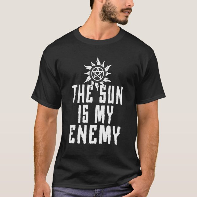 T-shirt Gothique Goth Graphique Punk Gothcore Emo Occulte (Devant)