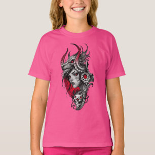 T-shirt gothique Guerrier Queen Girls - Beauté fon