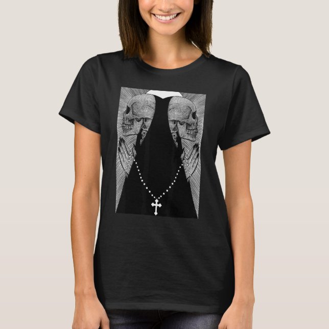 T-shirt Gothique Occulte Sombre Satanique Unholy Witchcraf (Devant)