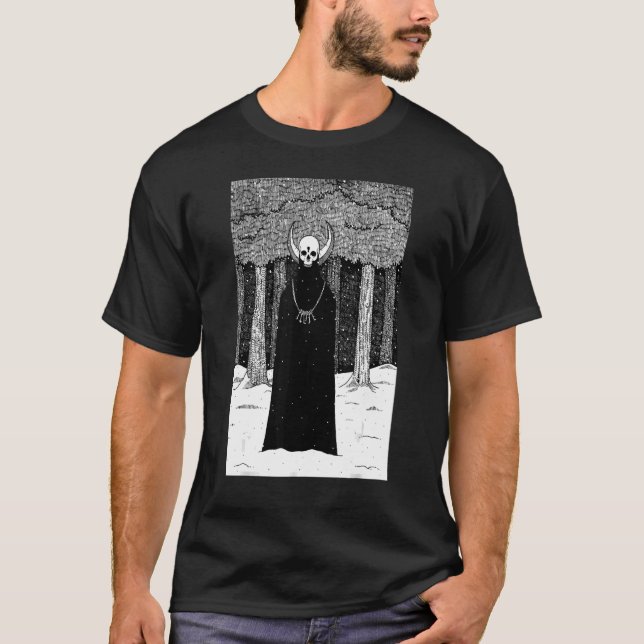 T-shirt Gothique Occulte Sombre Satanique Unholy Witchcraf (Devant)