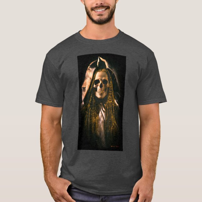 T-shirt Gothique Skeleton Ghost (Devant)