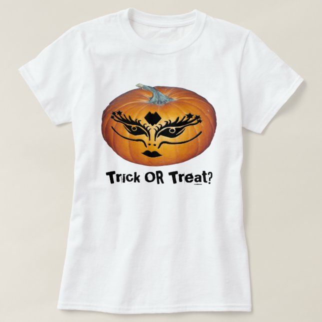 T-shirt Gothique Visage Jack-O-Lanterne (Design devant)