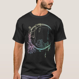T-shirt Gothique Wicca Crescent Pastel Goth Moon