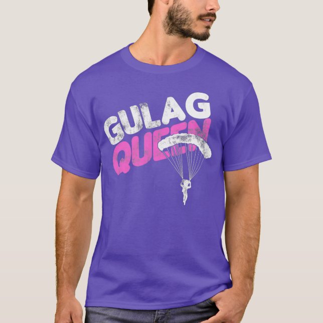 T-shirt Goulag Queen Gaming Meme (Devant)