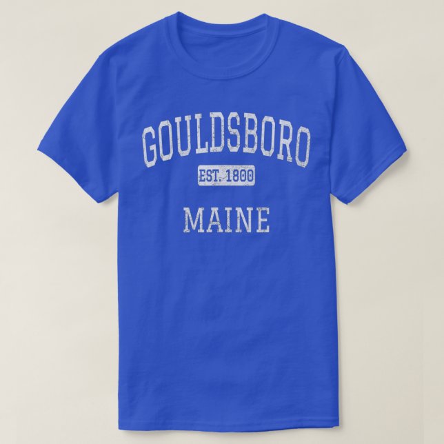 T-shirt Gouldsboro Maine ME Vintage (Design devant)