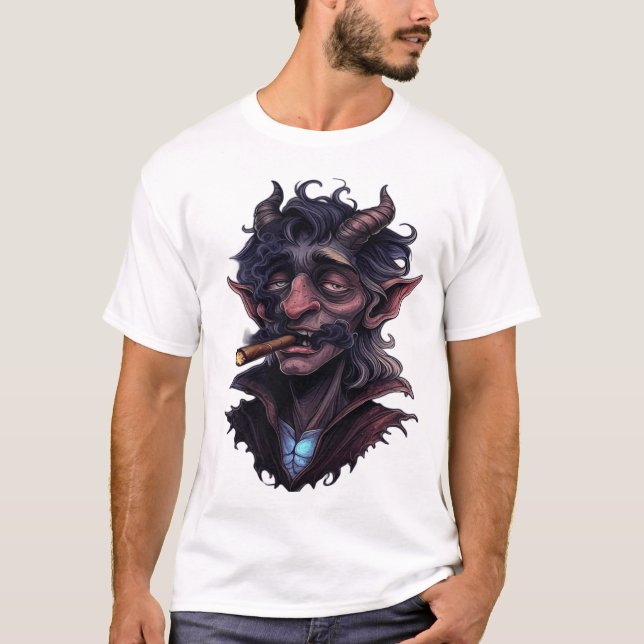 T-shirt Goule Mystique Cornue (Devant)
