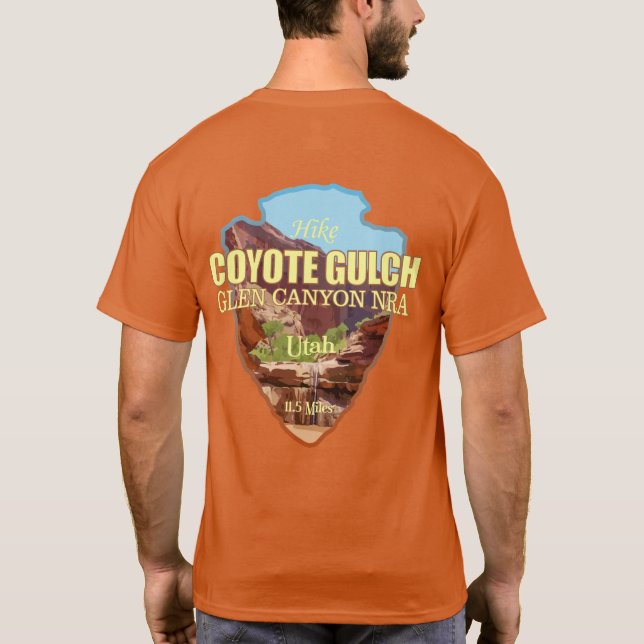 T-shirt Goulet de coyote (pointe de flèche) (Dos)