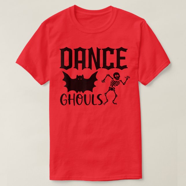 T-shirt Gouls Danse de la Mort Macabre Squelette (Design devant)