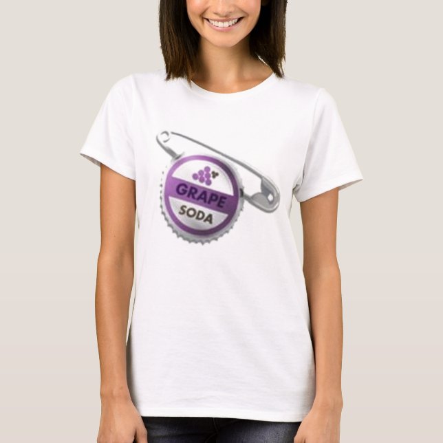 T-shirt Goupille de capsule de soude de raisin (Devant)