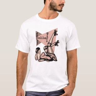T-shirt goupille de fille de Derby de rouleau