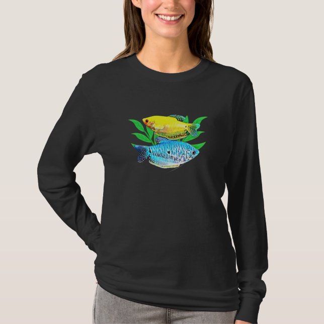 T-shirt Gouramis Gourami Breeders Aquarium Poissons Gardie (Devant)