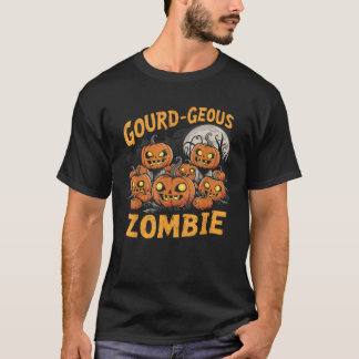 T-shirt Gourd geous Zombie Éffrayant Zombie Citrouilles dr