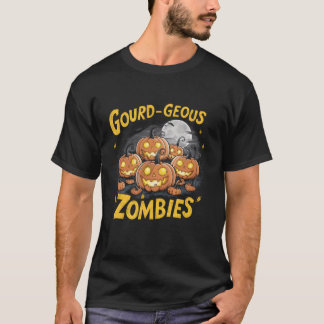 T-shirt Gourde Zombies geous Éffrayant Zombie Citrouilles