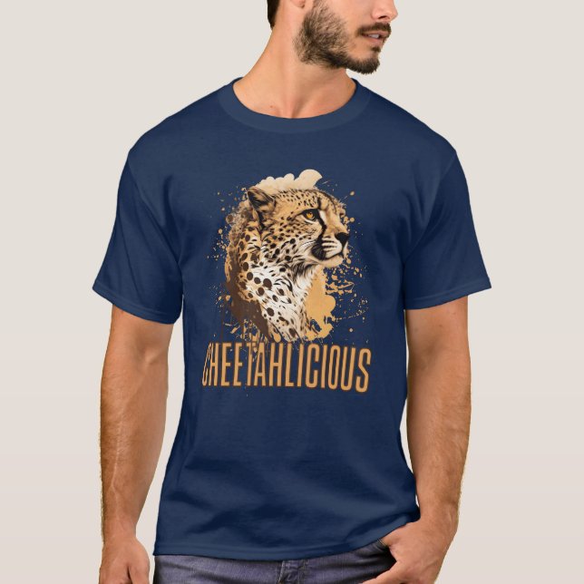 T-shirt Gourmand guépard animal (Devant)
