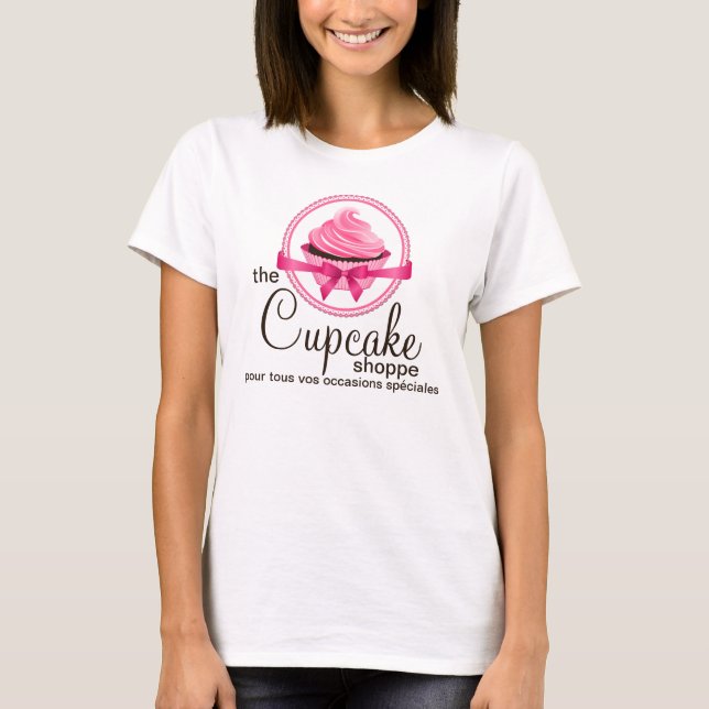 T-shirt Gourmet Cupcake Bakery Custom (Devant)