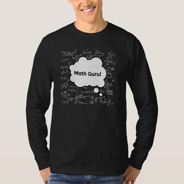 T-shirt Gourou des maths – Équation drôle de professeur de (Devant)