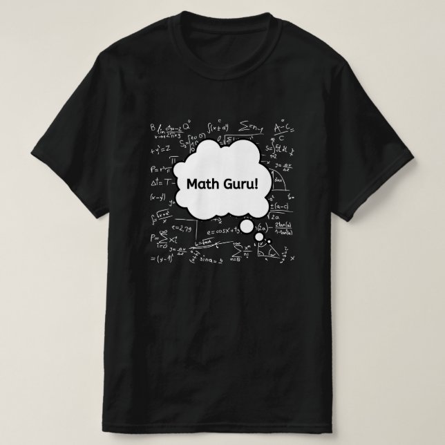 T-shirt Gourou des maths – Équation drôle de professeur de (Design devant)