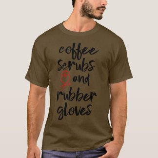 T-shirt Gousses De Café Et Gants En Caoutchouc 3
