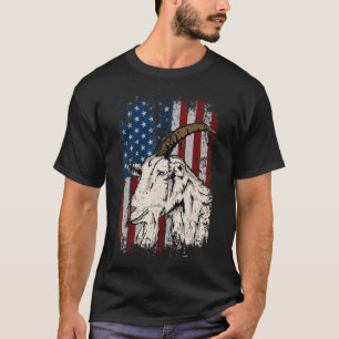 T-shirt Goût américain Drapeau Patriotic Goat Farm
