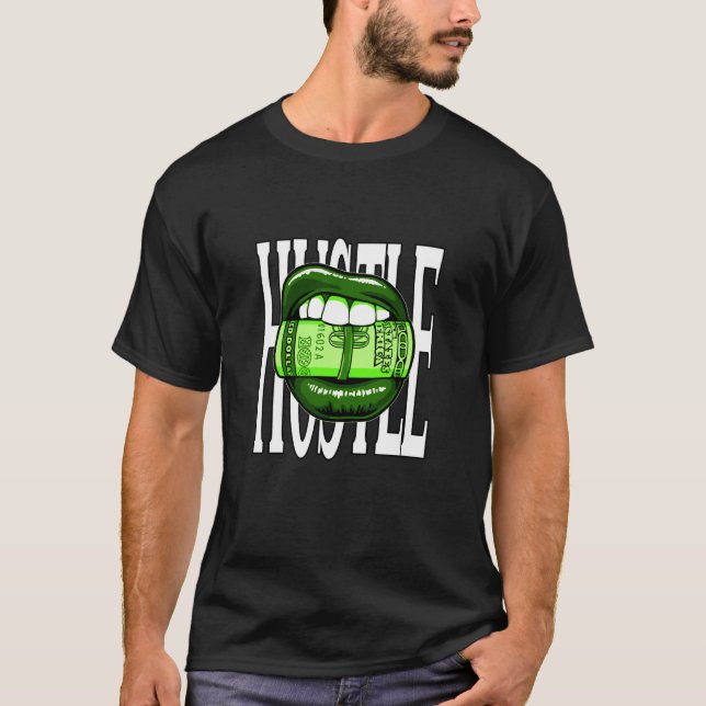 T-shirt Goût Vert pour Le Graphique Vert de The Hustle (Devant)