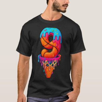 T-shirt Goutte de baseball 9 ans Goutte de glace 9e