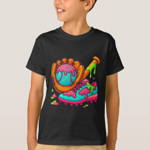 T-shirt Goutte de glace Bysebyll Machin Bysebyll Goutte Po