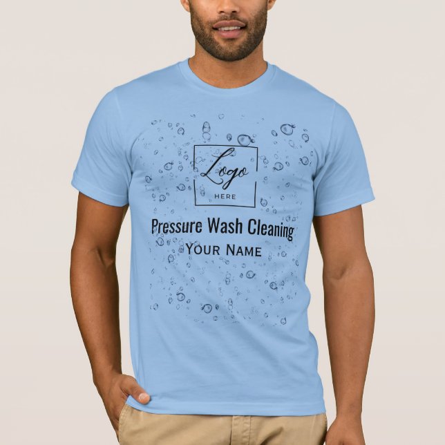 T-shirt Gouttes d'eau Code Qr Nettoyage haute pression (Devant)
