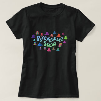 T-shirt Gouttes psychédéliques par Bex Ilsley (le noir des