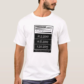 T-shirt Gouvernement limité de liberté de liberté