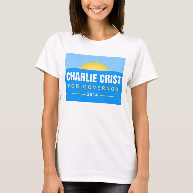 T-shirt Gouverneur 2014 de Charlie Crist la Floride (Devant)