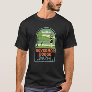 T-shirt Gouverneur Dodge State Park Wisconsin Vintage Prem