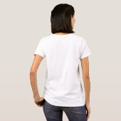 T-shirt goVegan () pour la pièce en t de blanc de filles (Dos entier)