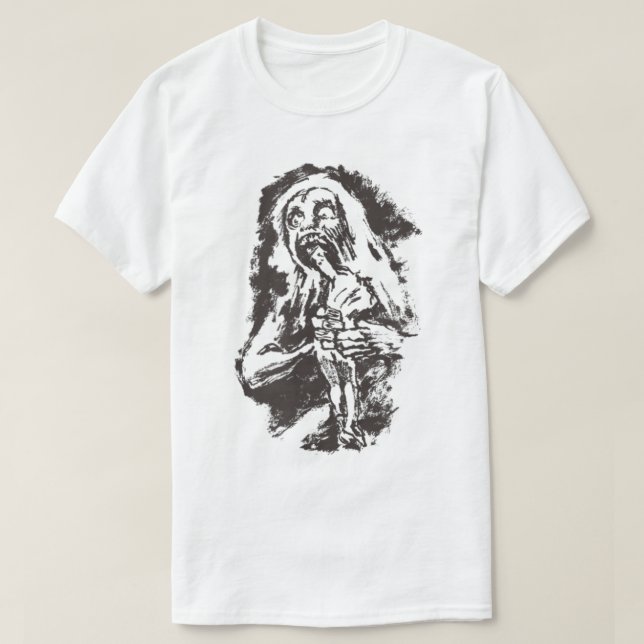 T-shirt GOYA Halloween Littéraire Saturne Dévorant Son Fil (Design devant)
