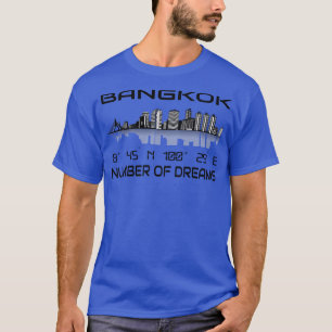 T-shirt Gps Coordonner Bangkok Skyline Dream City 1