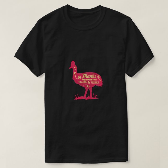 T-shirt Grâce à l'impermanence (Design devant)