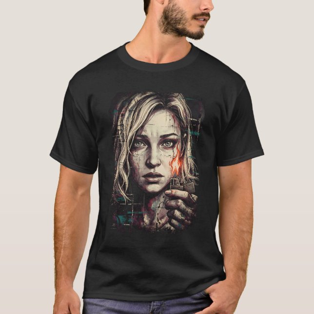 T-shirt Grace Ashcroft Resident Evil Requiem Analyste Timi (Devant)