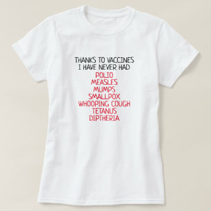 T-shirt Grâce aux vaccins