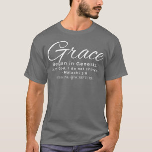 T-shirt Grace Begin In Genesis Script Edition Premium