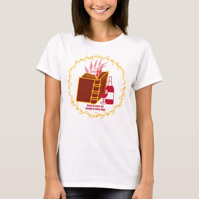 T-shirt Grace dans chaque sieste, Échapper dans chaque pag (Devant)