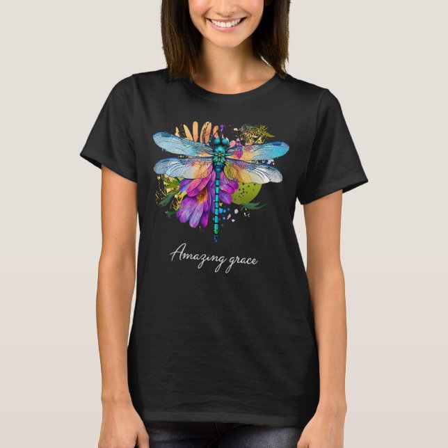 T-shirt Grace Extraordinaire Flore Dragonfly Christian été (Devant)