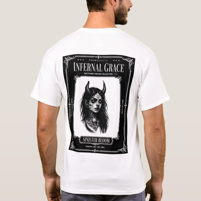 T-shirt Grâce infernale Fleur sinistre (Dos)