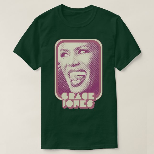 T-shirt Grace Jones Retro Style 80s Design esthétique (Design devant)