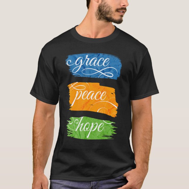 T-shirt Grace Peace Hope (Devant)