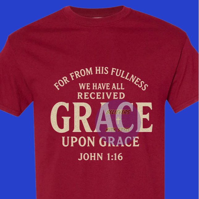 T-shirt Grâce sur Grâce - Chrétien (Créateur téléchargé)