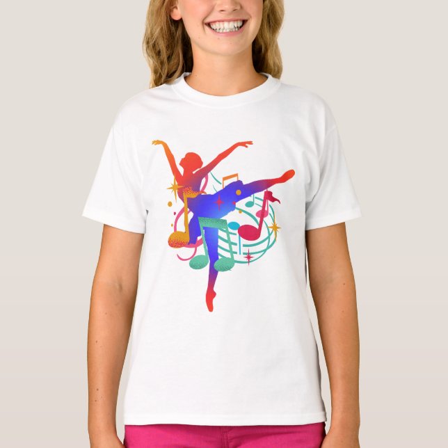T-shirt Graceful Ballerina Art – Dance and Expression  (Devant)