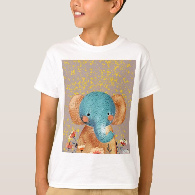 T-shirt Graceful Elephant in the Wild (Devant)