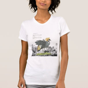 T-shirt Graceful Grace peinte à la main grise couronnée gr